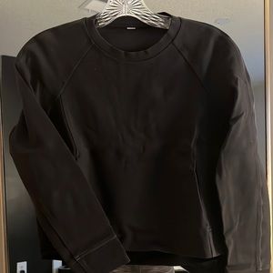 lululemon crop pullover- black size 2